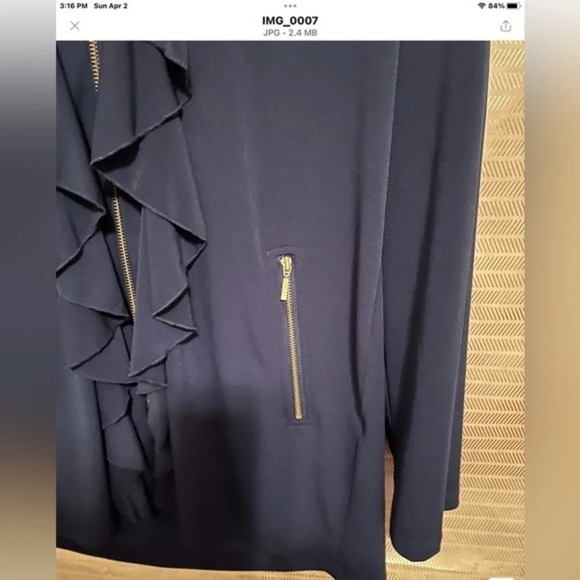 PECK & PECK~NICE WEIGHT~JACKET~ NAVY~NWOT - Picture 3 of 4